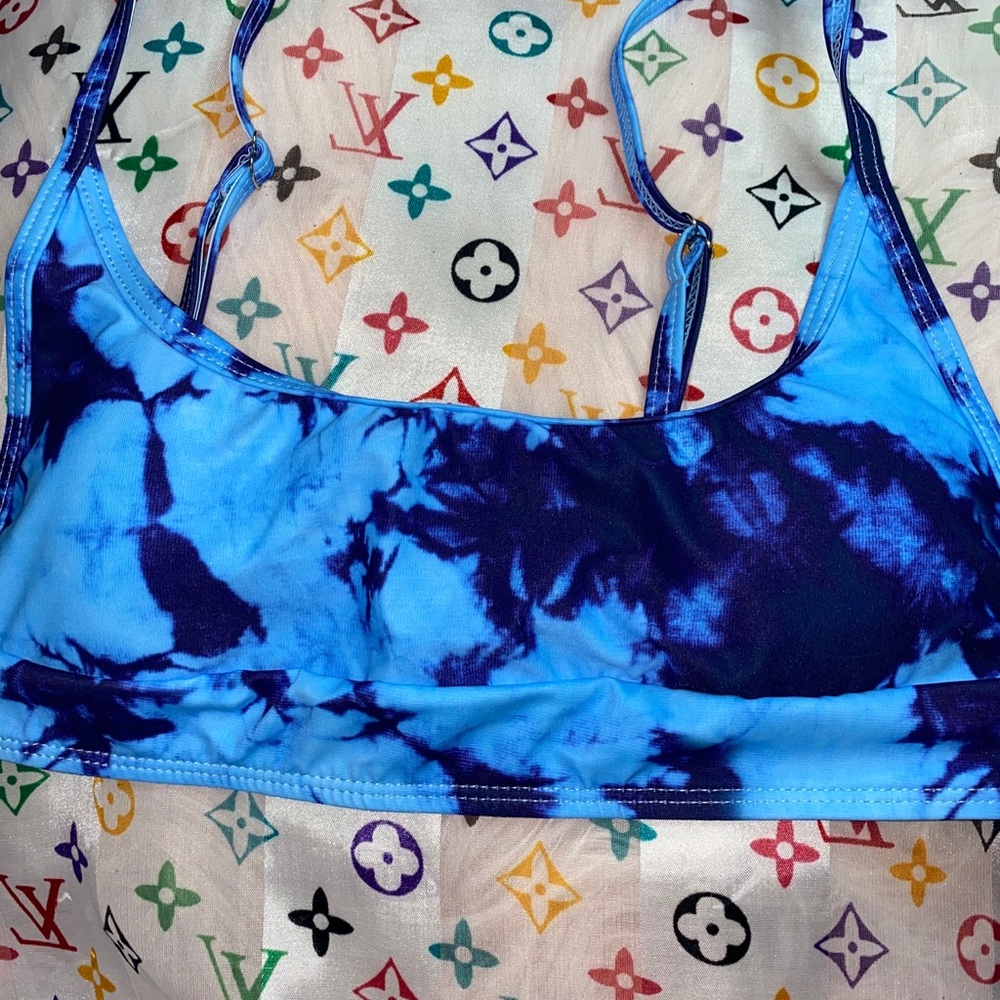 Tie dye bathing suit set